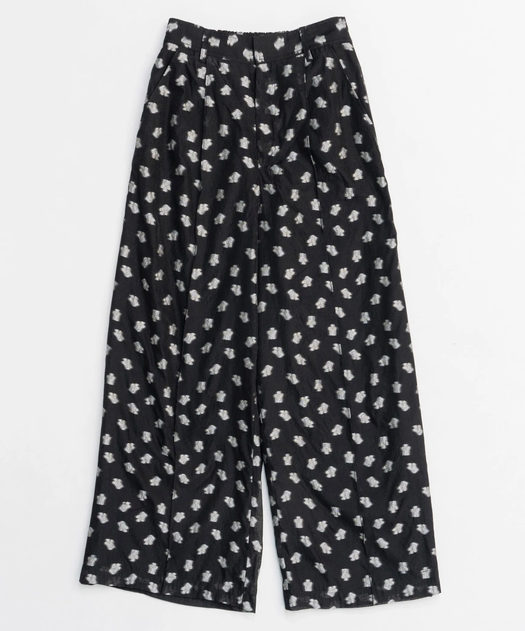 Sheer Jacquard Easy Pants