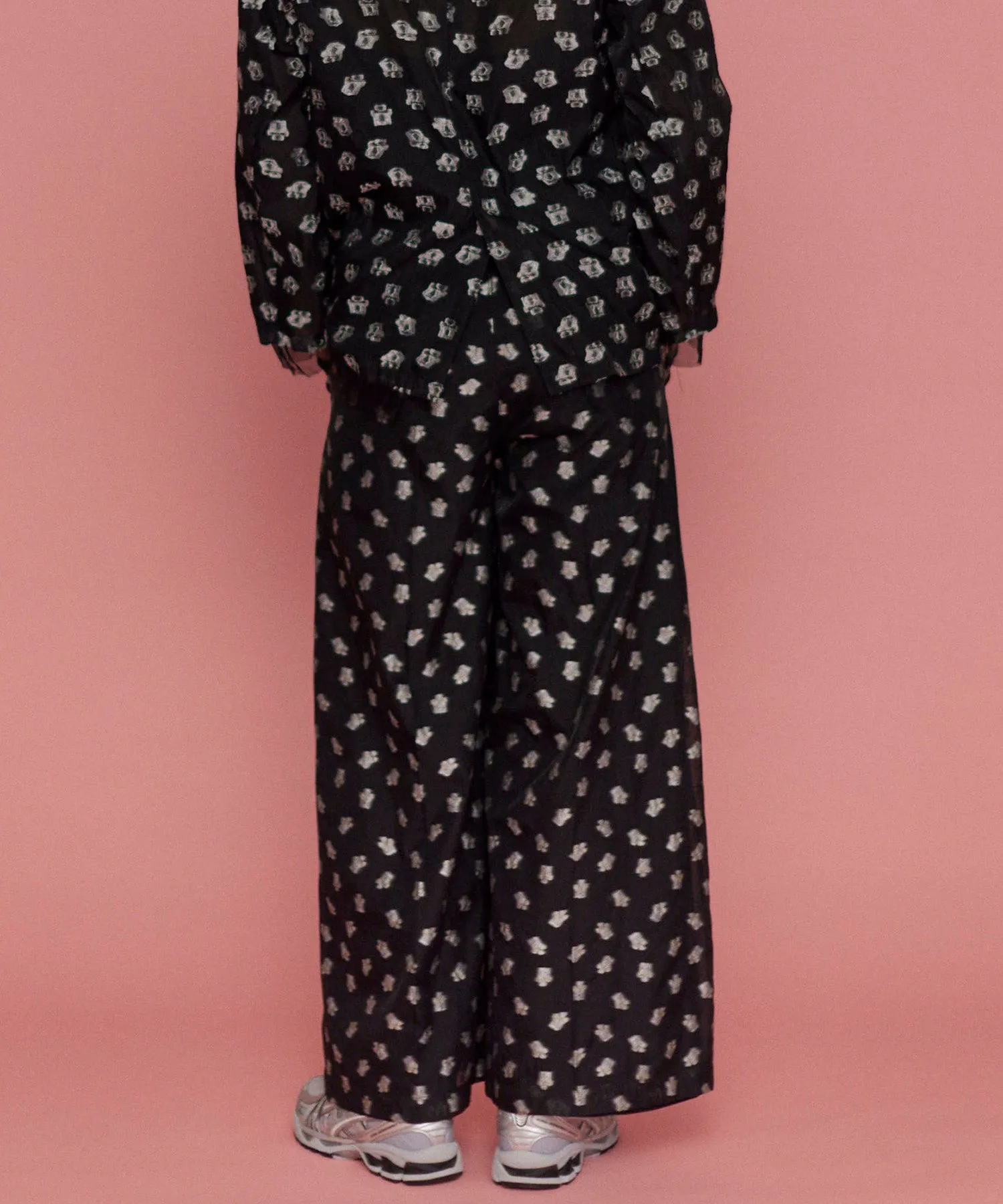 Sheer Jacquard Easy Pants