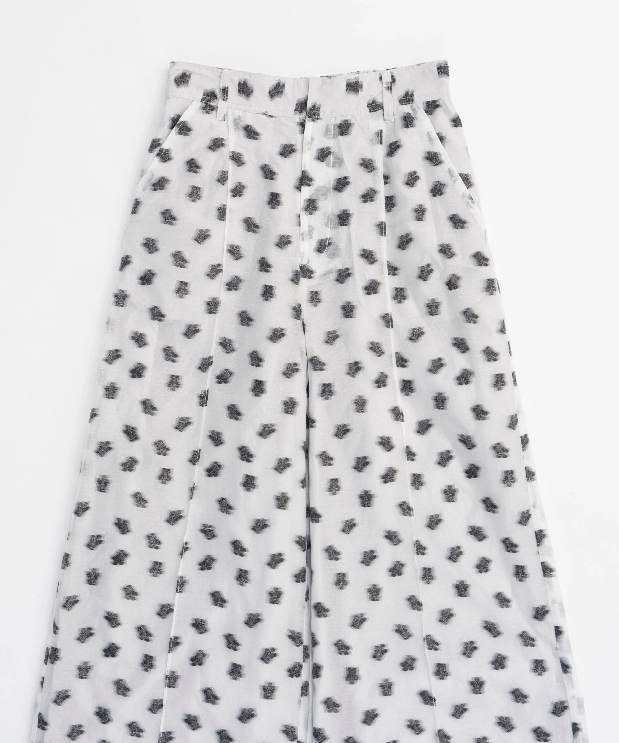 Sheer Jacquard Easy Pants