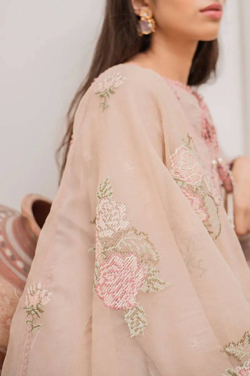 SHIRT WITH EMBROIDERED DUPATTA 2PC