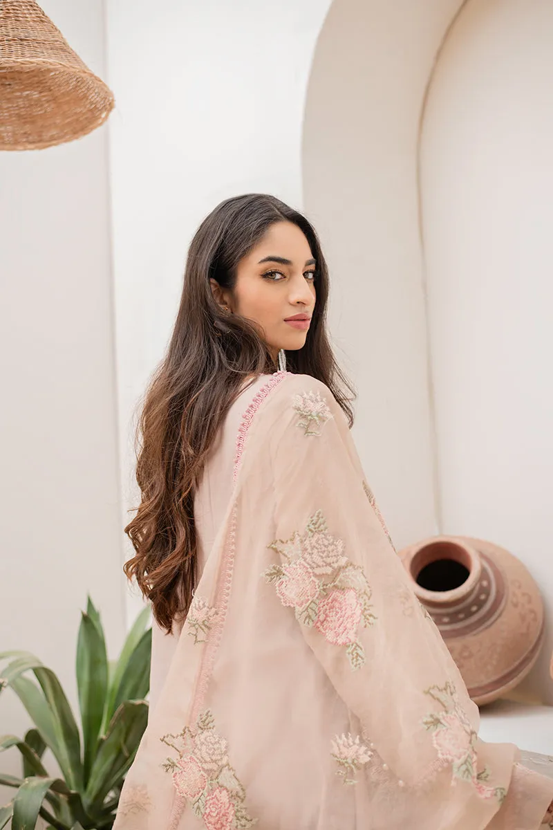 SHIRT WITH EMBROIDERED DUPATTA 2PC