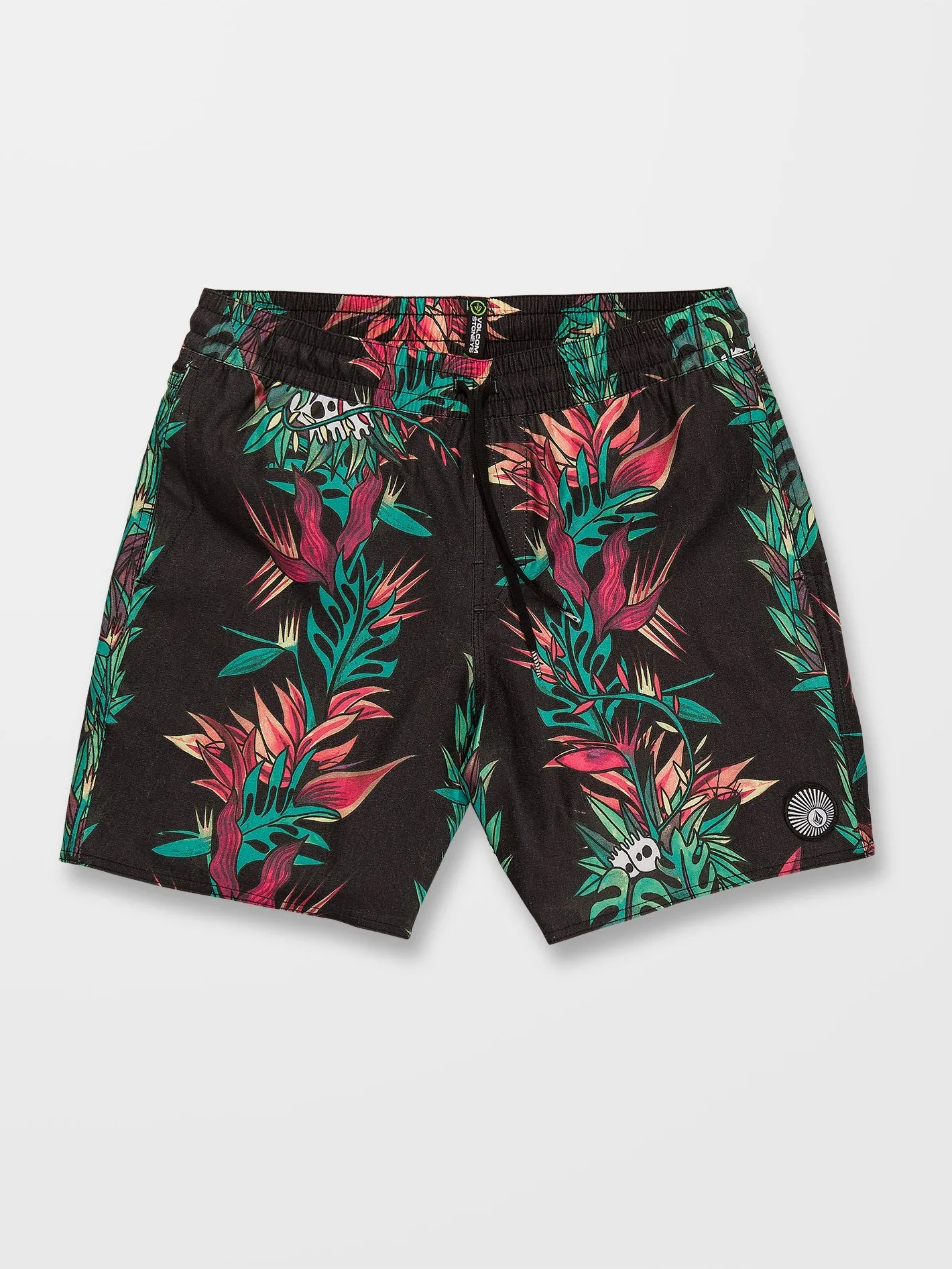 Short de bain V Ent Pepper Stoney 17" - BLACK