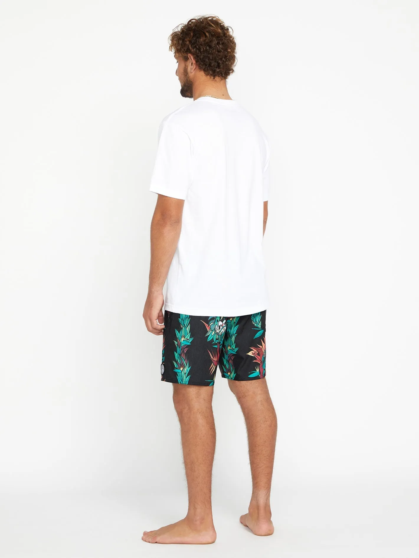 Short de bain V Ent Pepper Stoney 17" - BLACK