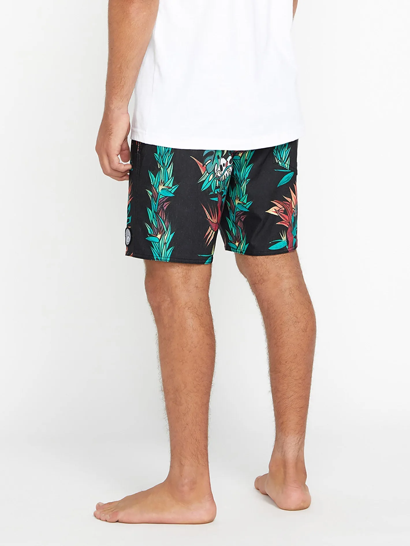 Short de bain V Ent Pepper Stoney 17" - BLACK