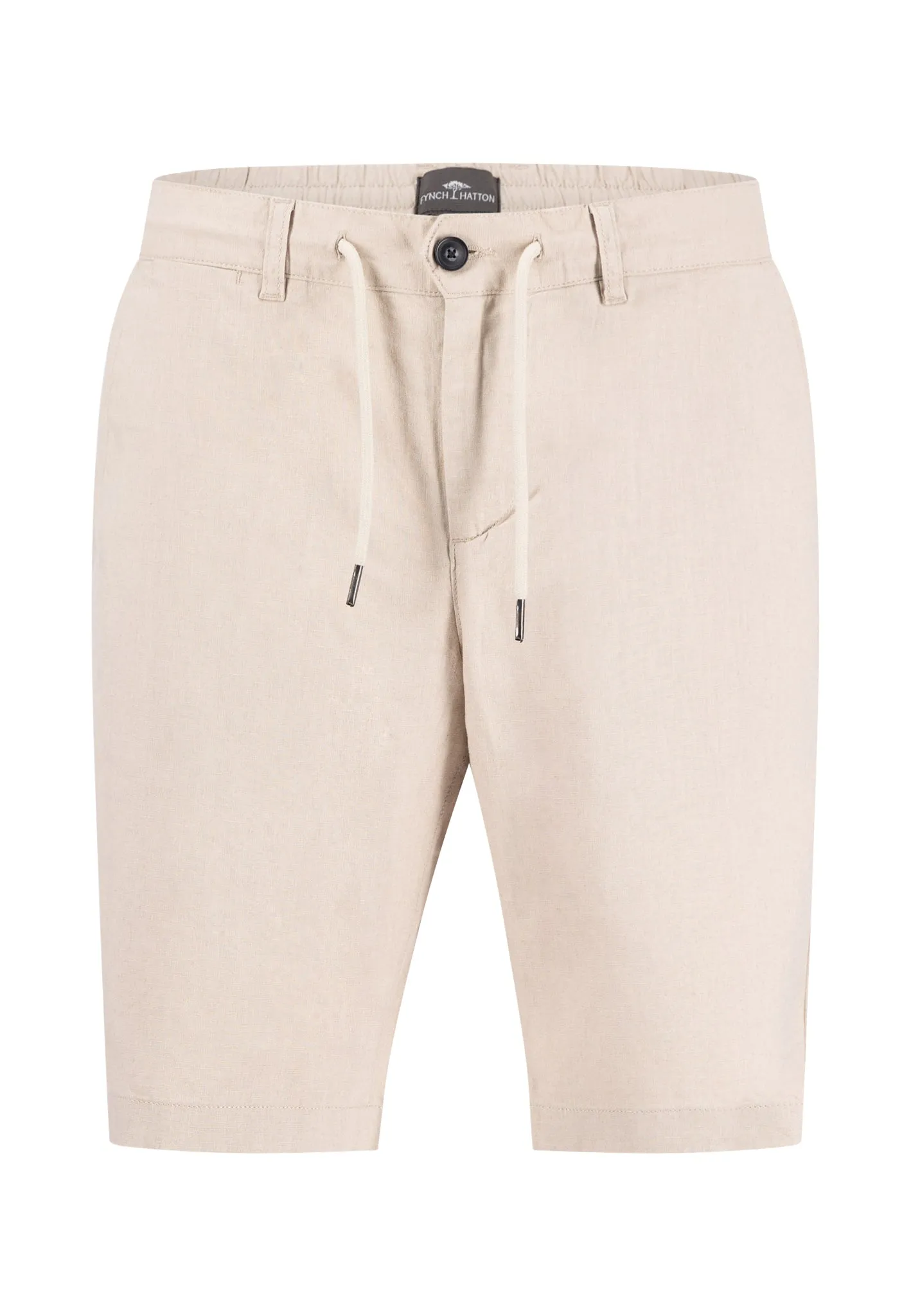 Shorts aus Baumwoll-Leinen-Mix mit Kordelzug