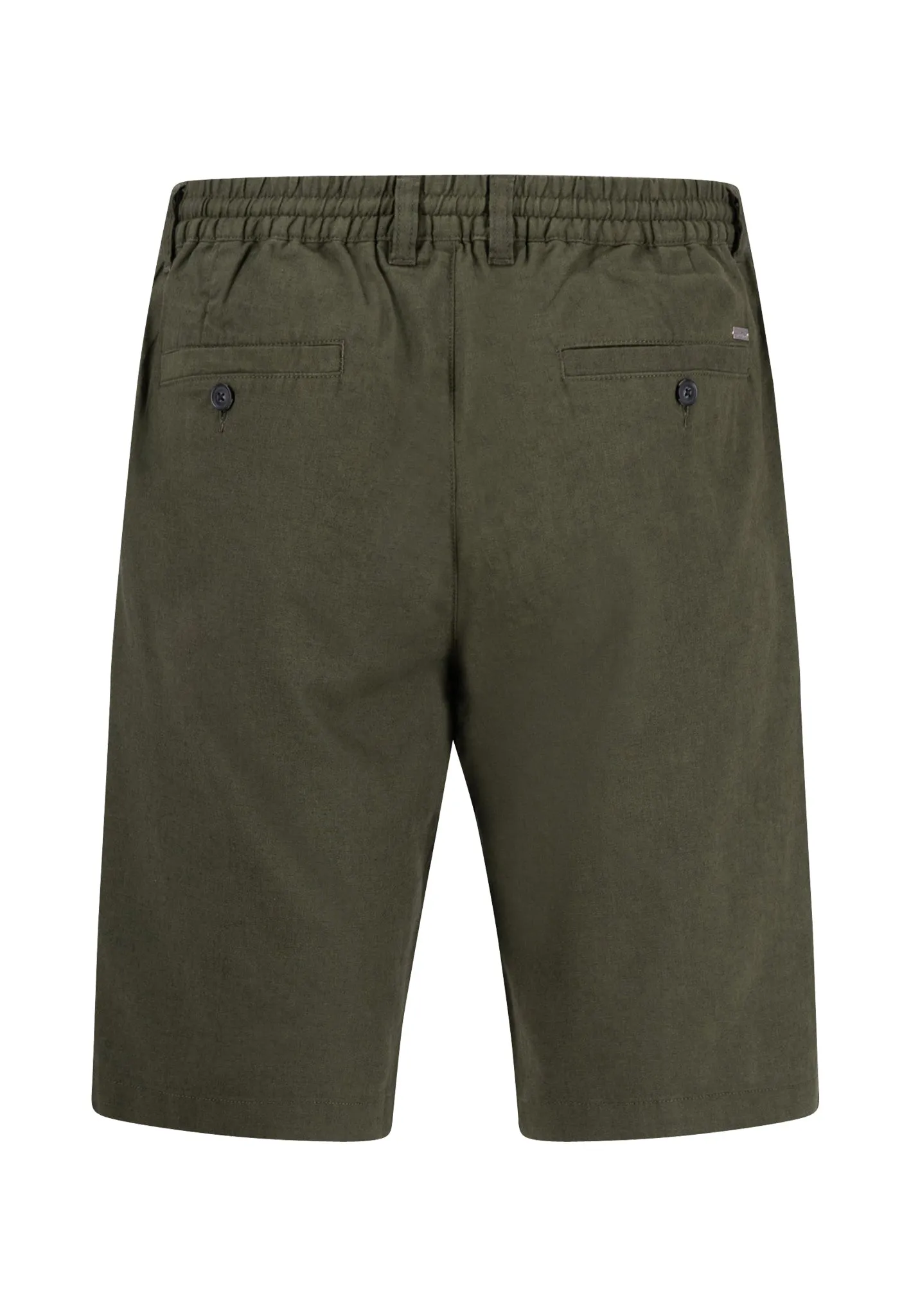 Shorts aus Baumwoll-Leinen-Mix mit Kordelzug
