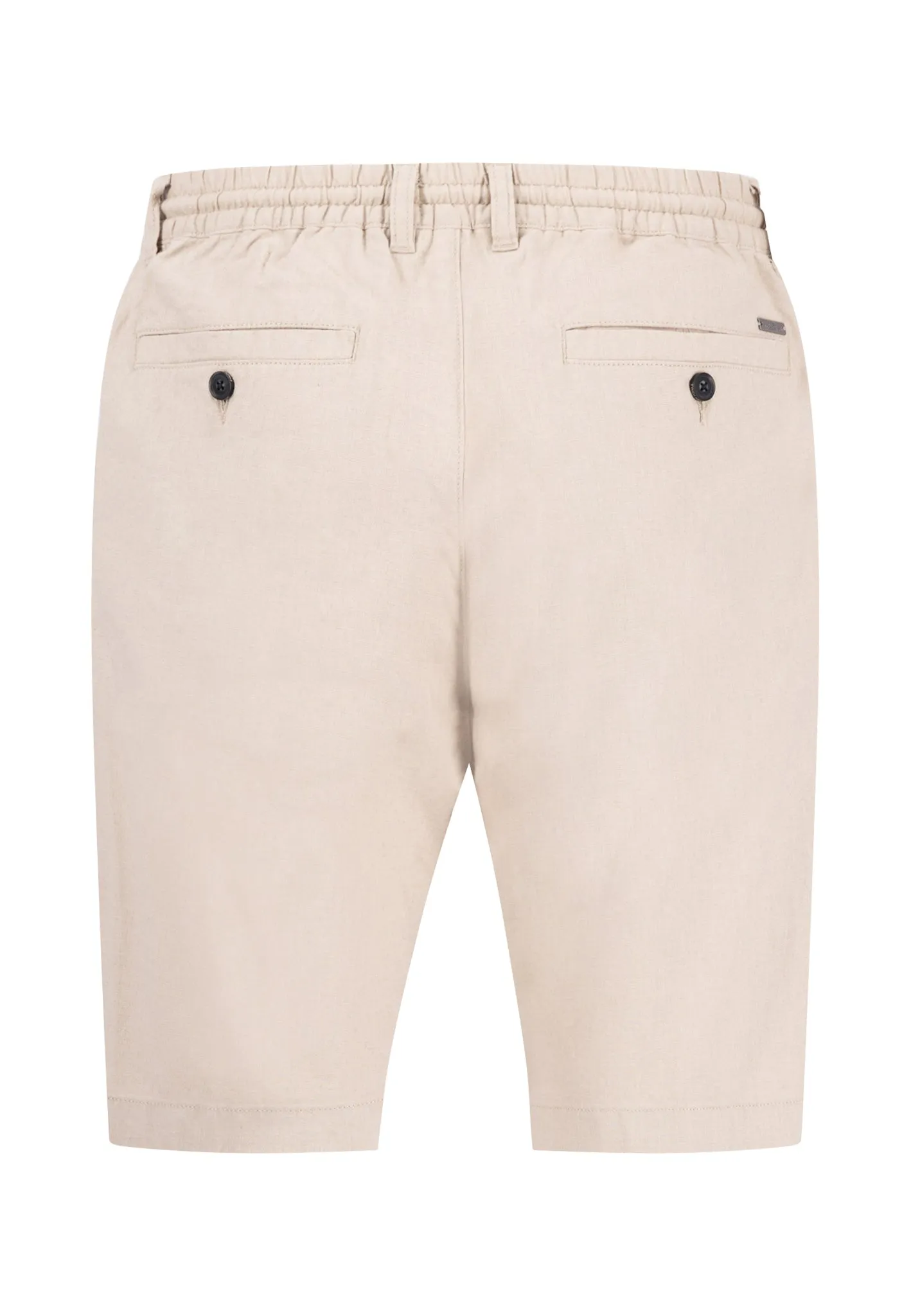 Shorts aus Baumwoll-Leinen-Mix mit Kordelzug