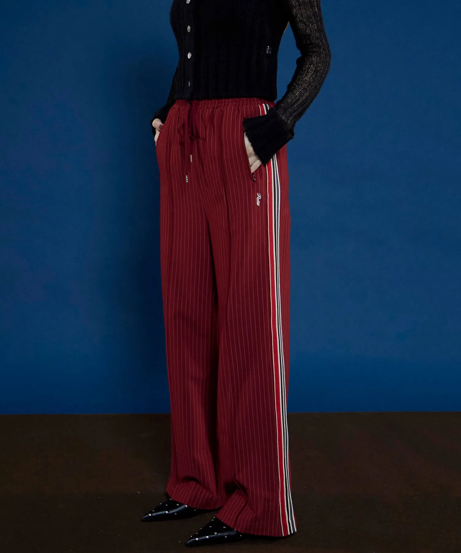 Side Line Jersey Straight Pants
