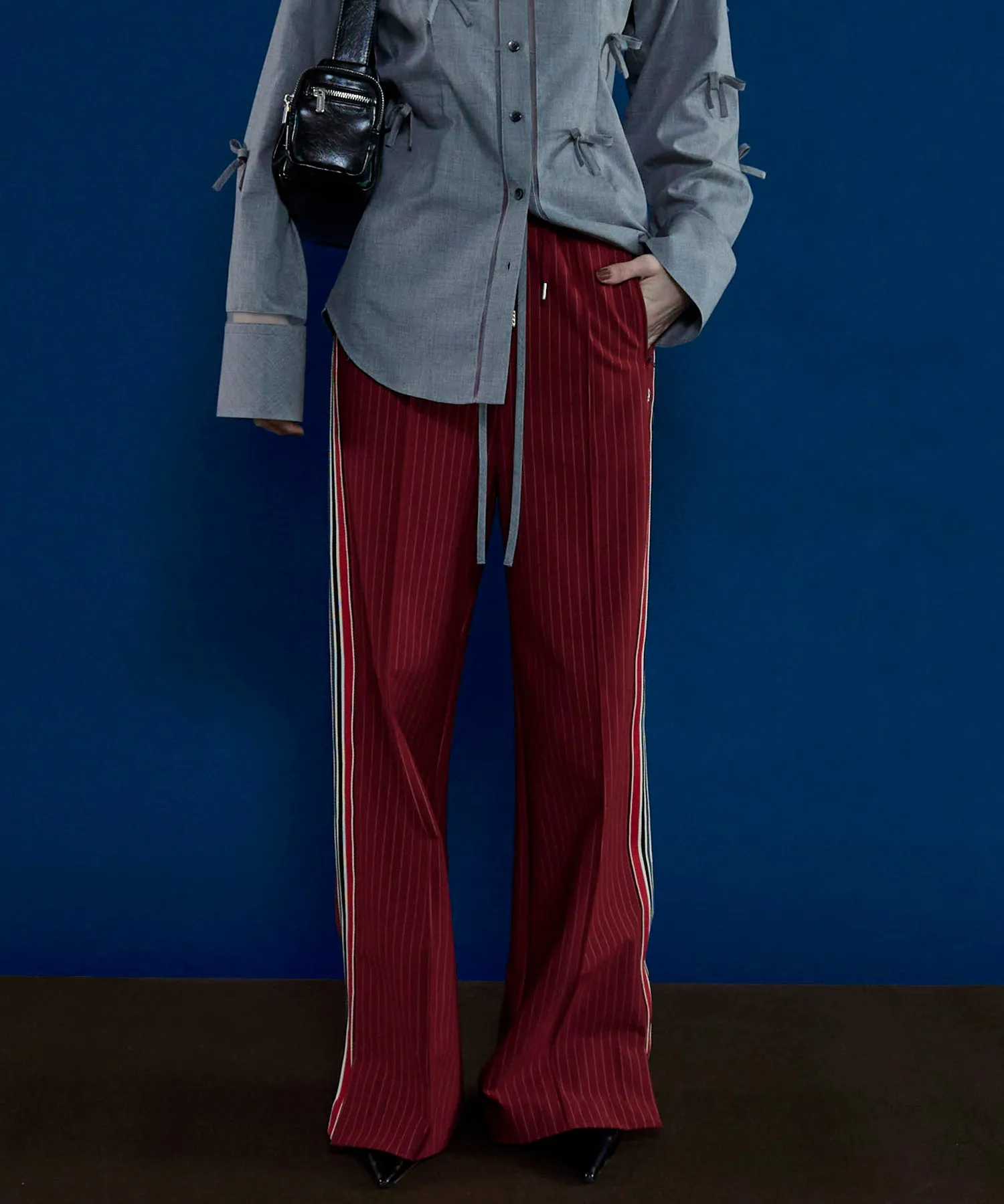 Side Line Jersey Straight Pants