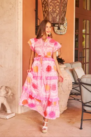 Sienna Dress in Blush Jardin