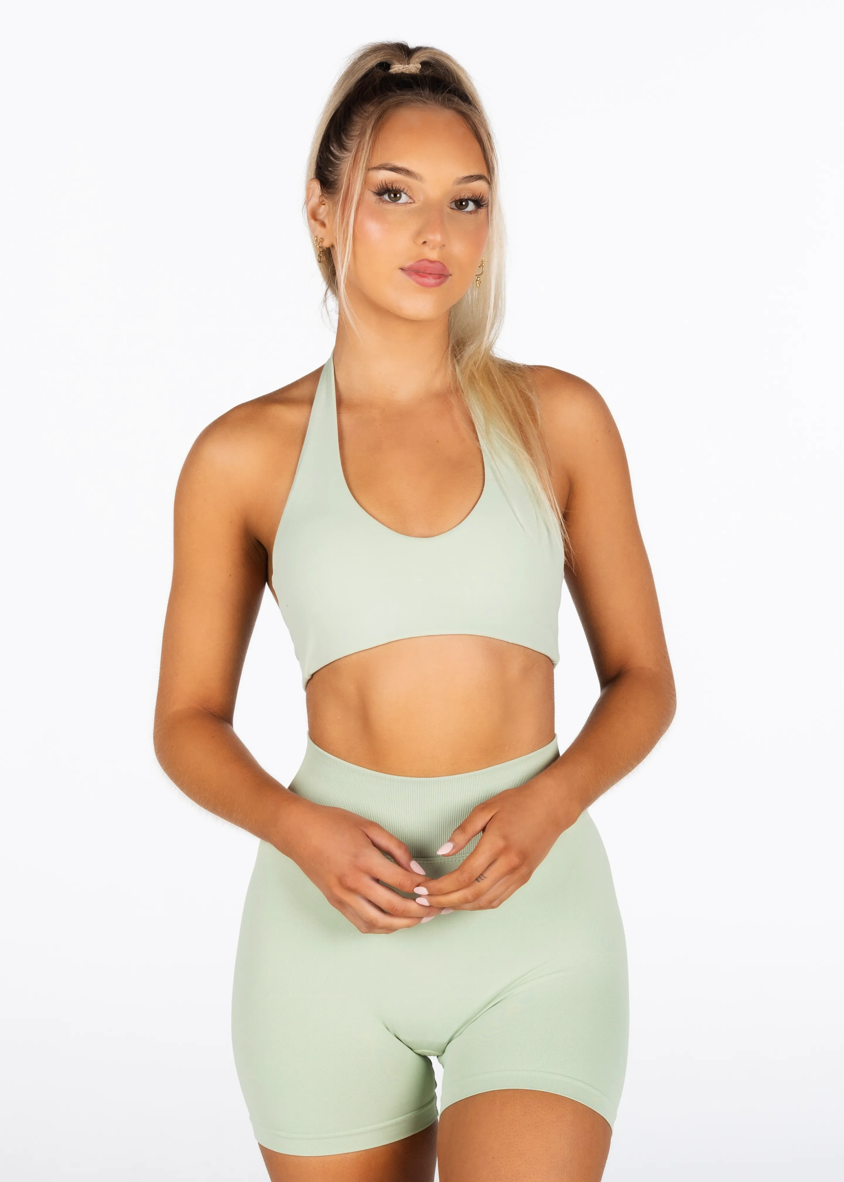 Signature Scrunch Shorts - Sage