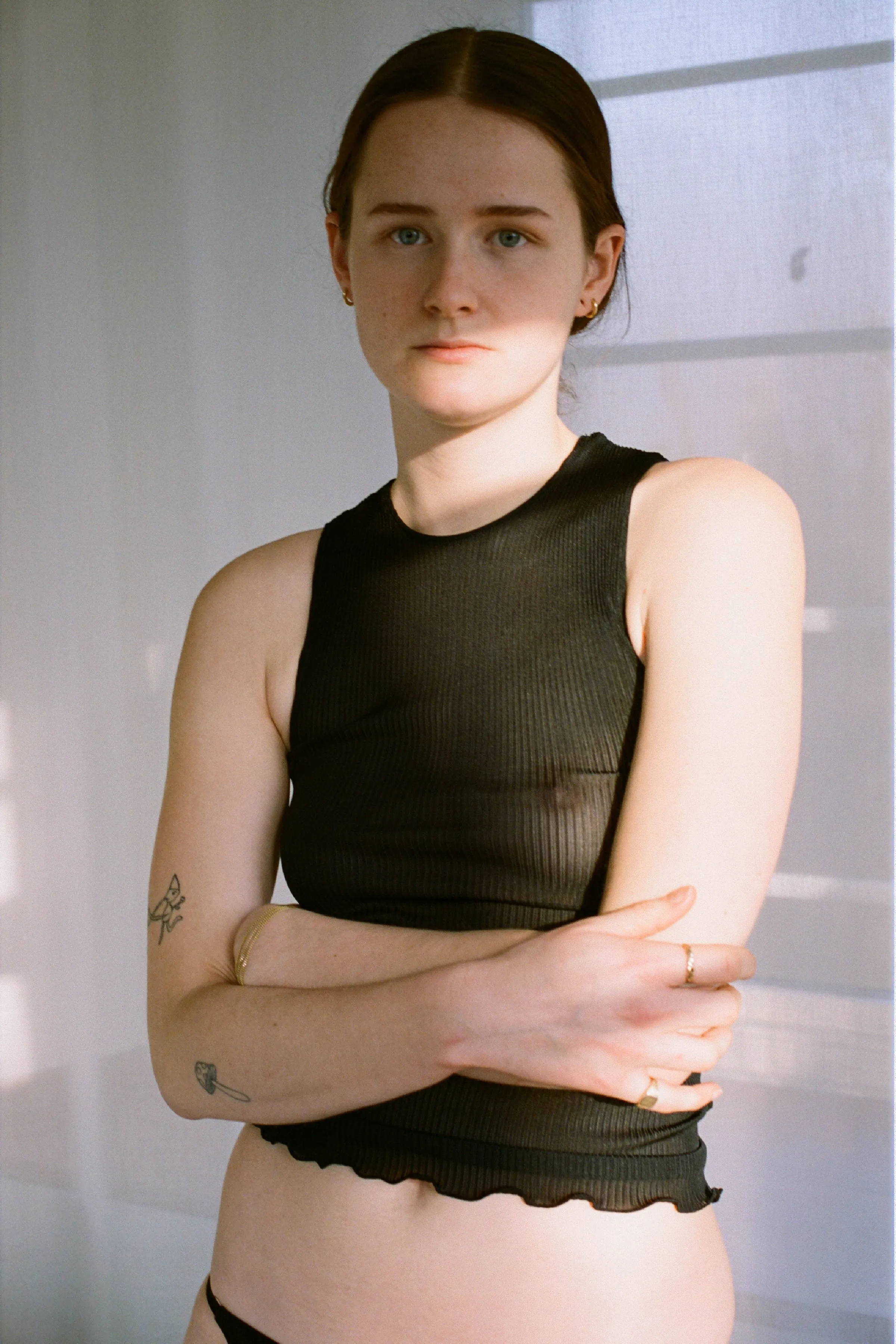 SILK TANK TOP BLACK