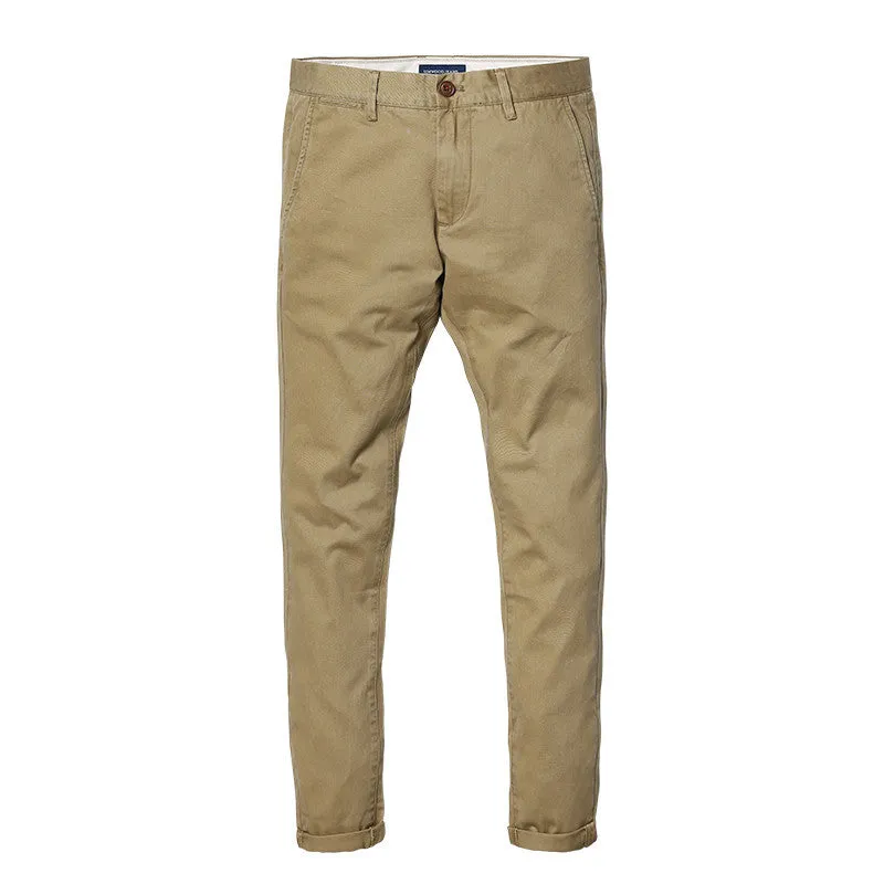 Simwood Autumn Winter Fashion Slim Straight Men Casual Pants Man Pocket Trousers Plus Size