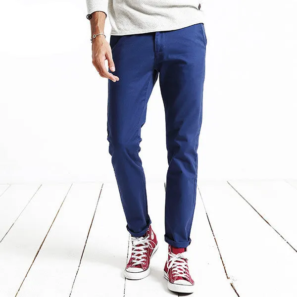 Simwood Autumn Winter Fashion Slim Straight Men Casual Pants Man Pocket Trousers Plus Size