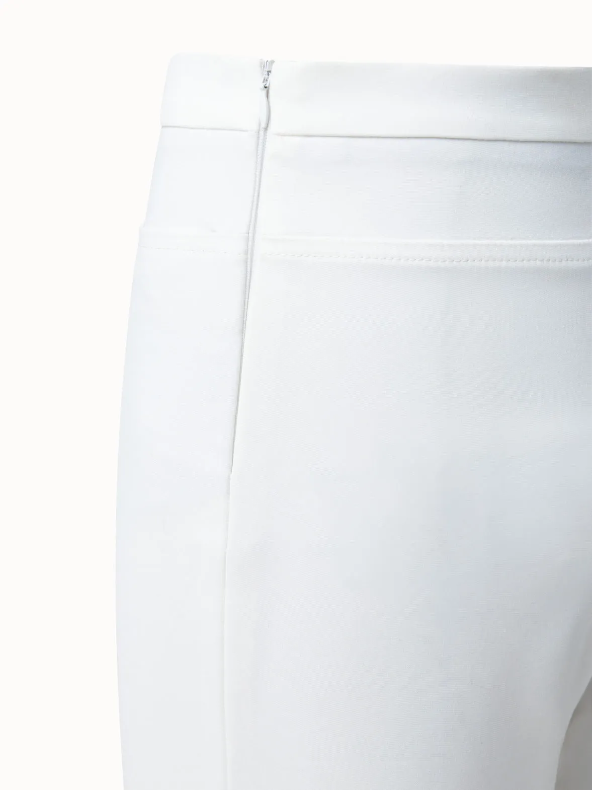 Slim Ankle-Length Cotton Techno Stretch Pants