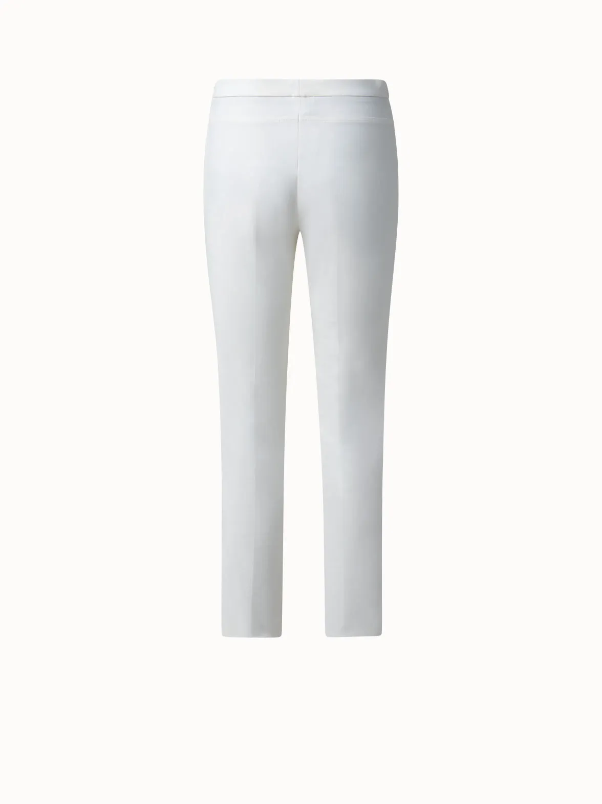 Slim Ankle-Length Cotton Techno Stretch Pants