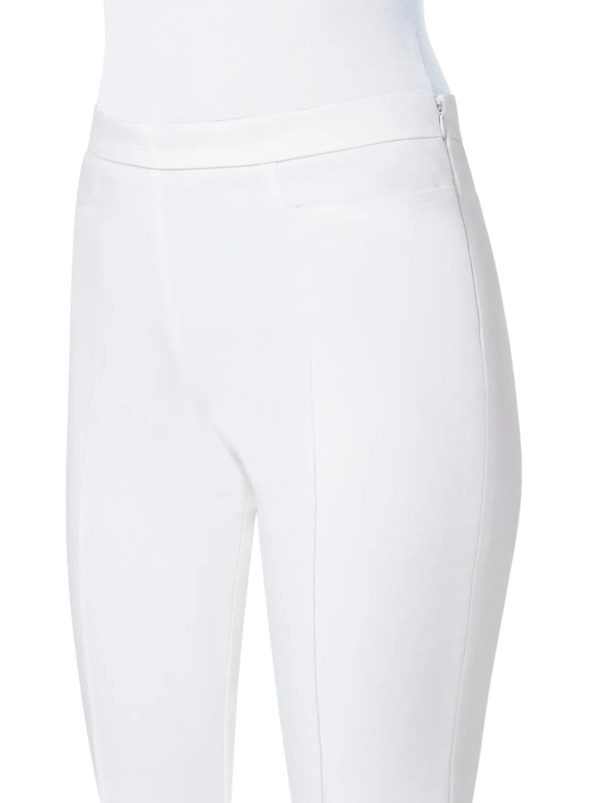 Slim Ankle-Length Cotton Techno Stretch Pants