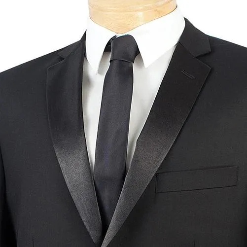 Slim Fit 2 Piece 2 Buttons Design Tuxedo (Black) T-SC900