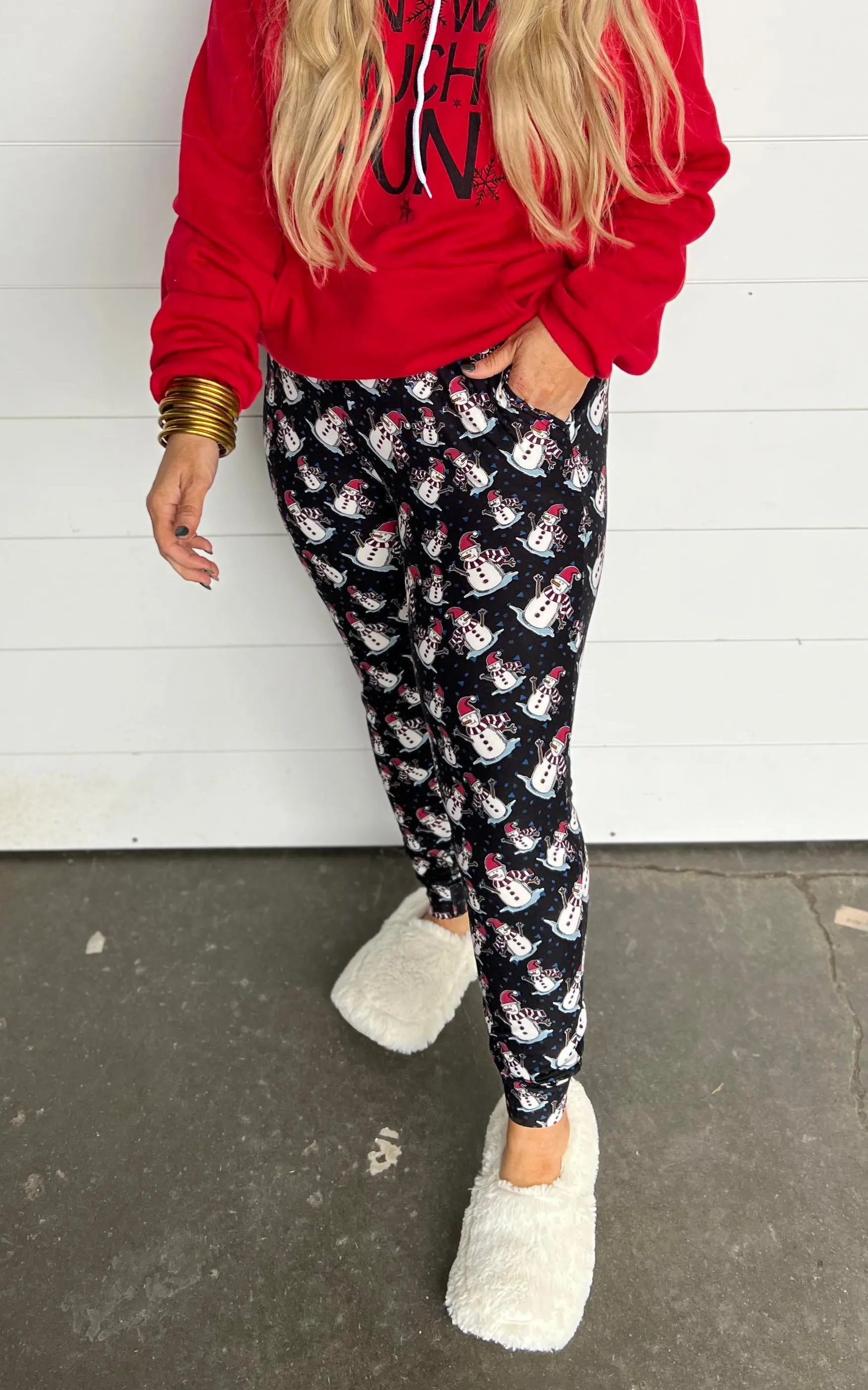 Snowman Buttery Soft Joggers