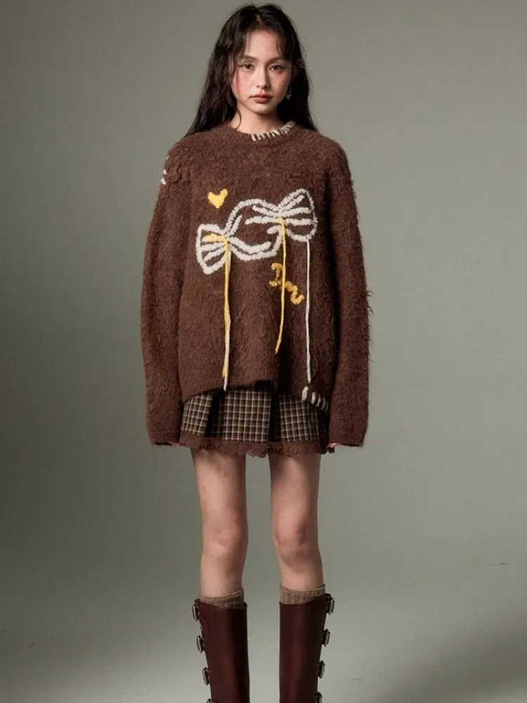 soft candy embroidered sweater