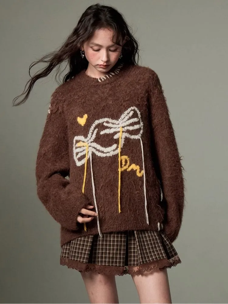soft candy embroidered sweater