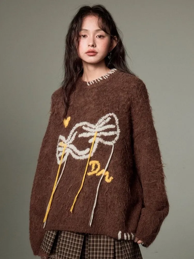 soft candy embroidered sweater