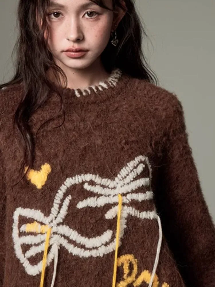 soft candy embroidered sweater