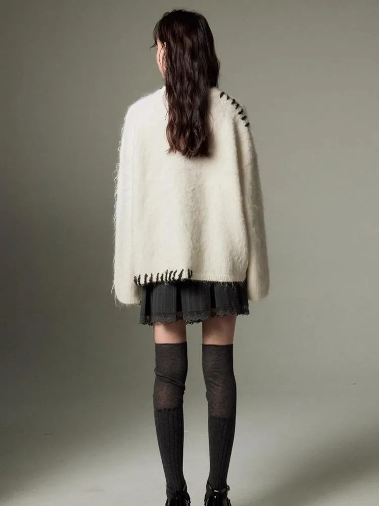 soft candy embroidered sweater