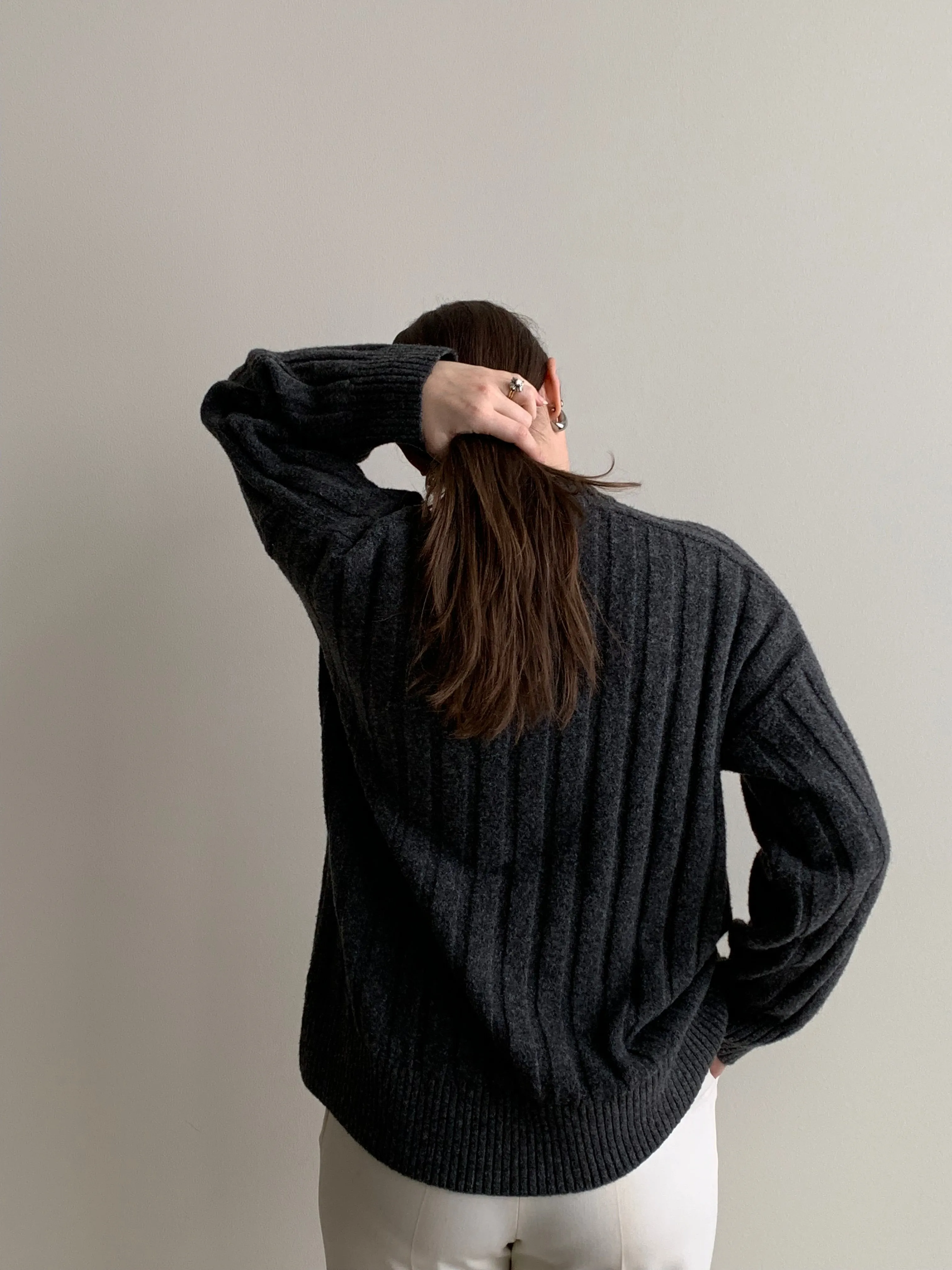 soft ribbed sweater