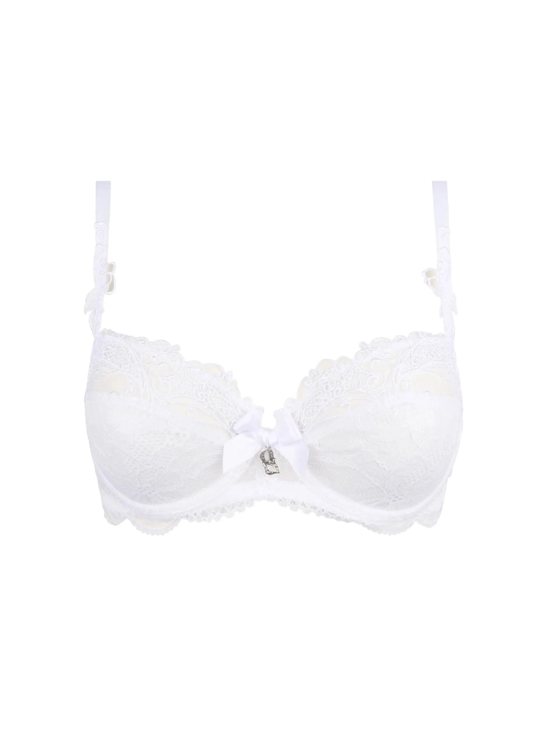Soir De Venise Demi Cup Bra In Blanc - Lise Charmel