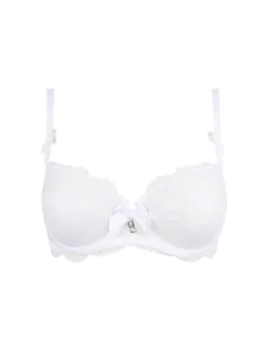 Soir De Venise Demi Cup Bra In Blanc - Lise Charmel