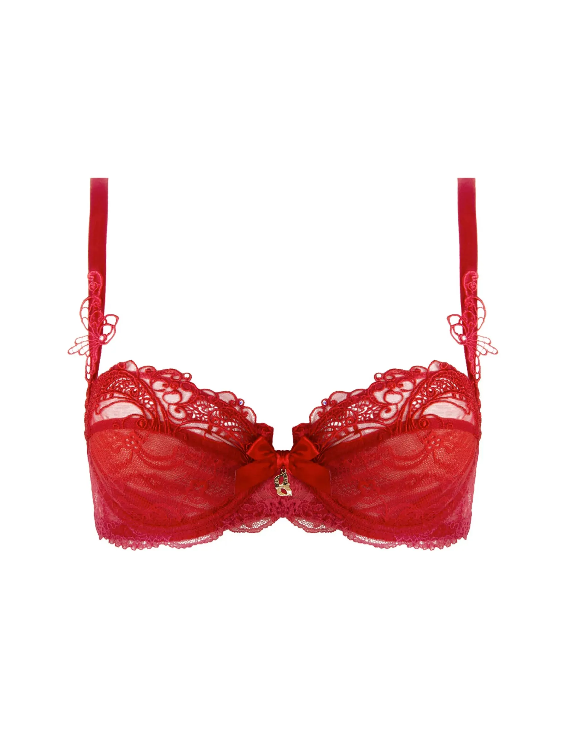 Soir De Venise Demi Cup Bra In Rouge Venise - Lise Charmel