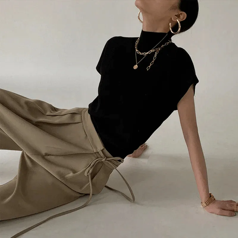 Sophisticated Mock Neck Top