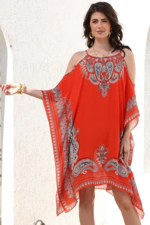 Spicy Margarita C-S Shoulder Kaftan