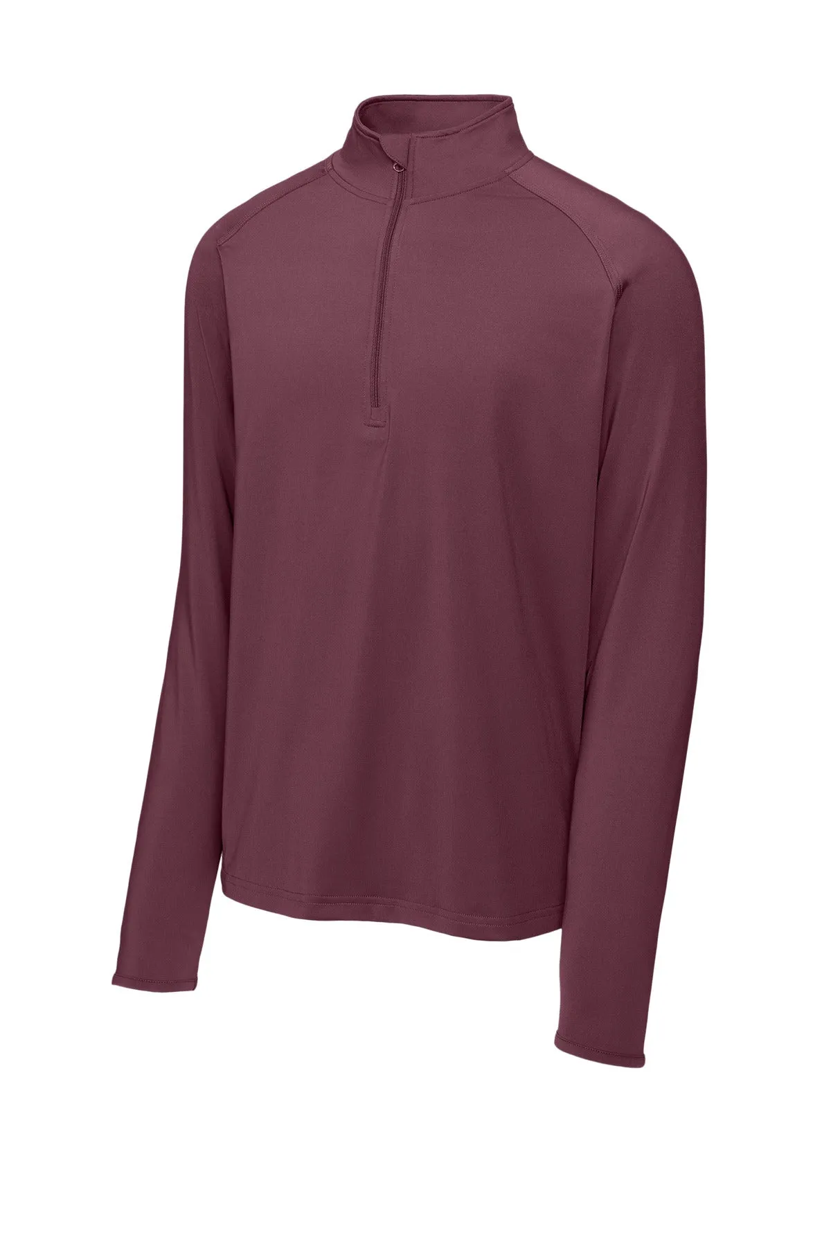 Sport-Tek Sport-Wick Stretch 1/4-Zip Pullover. ST850 Maroon