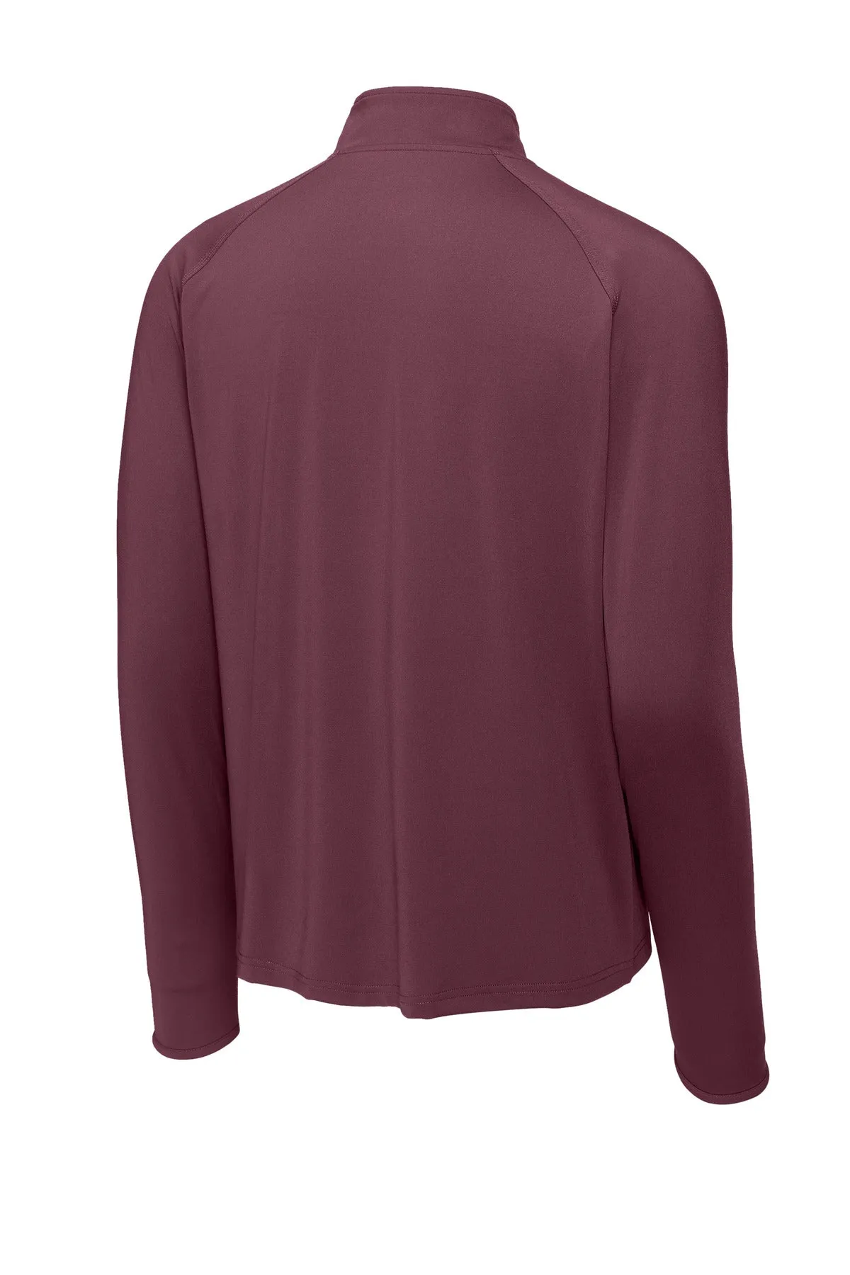 Sport-Tek Sport-Wick Stretch 1/4-Zip Pullover. ST850 Maroon