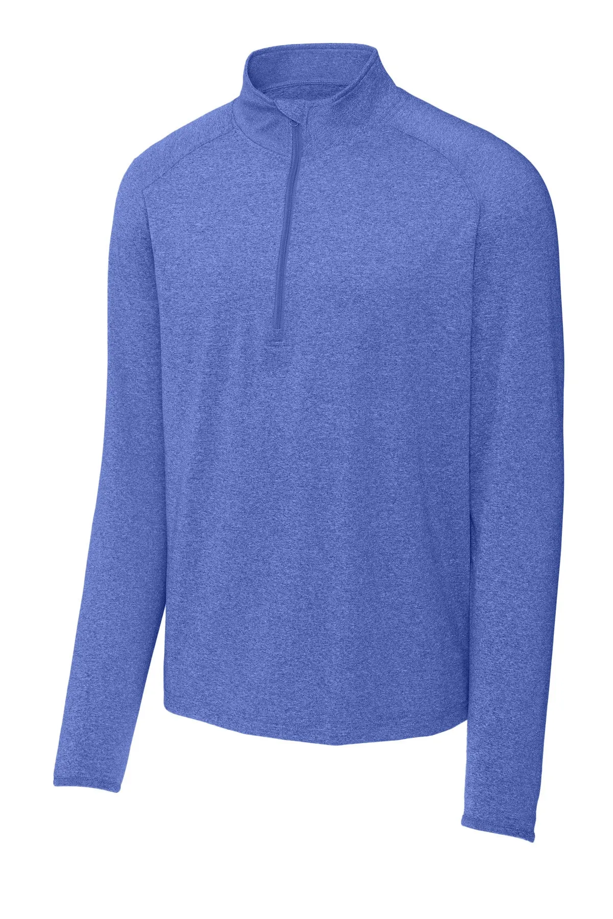 Sport-Tek Sport-Wick Stretch 1/4-Zip Pullover. ST850 True Royal Heather