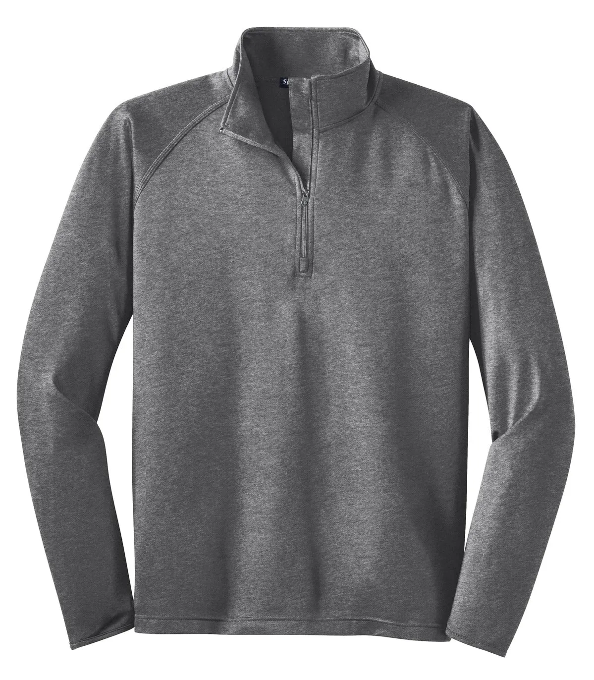 Sport-Tek Tall Sport-Wick Stretch 1/4-Zip Pullover. TST850 Charcoal Grey Heather Tall