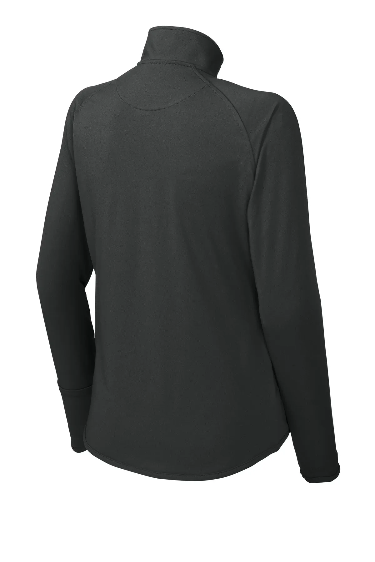 Sport-Tek Women's Sport-Wick Stretch 1/4-Zip Pullover. LST850 Charcoal Grey