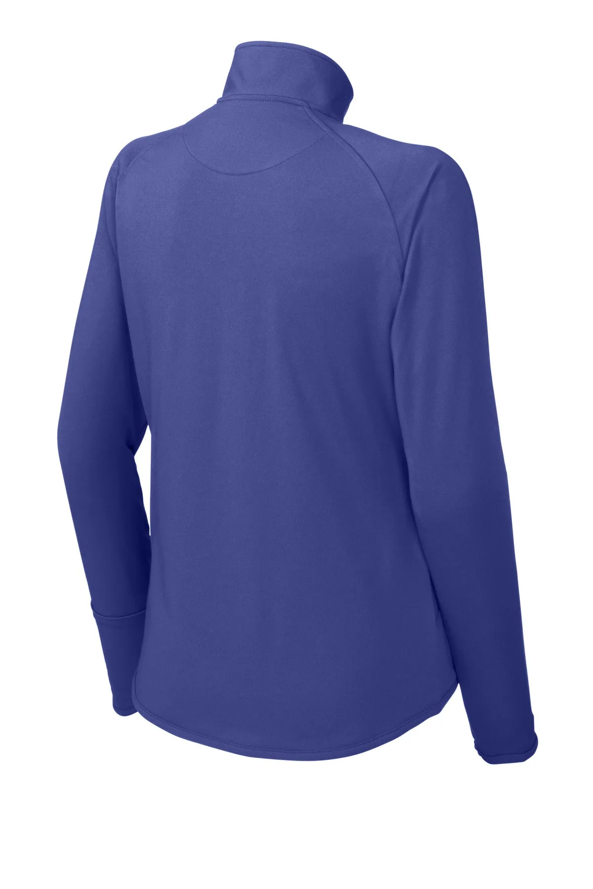 Sport-Tek Women's Sport-Wick Stretch 1/4-Zip Pullover. LST850 Iris Purple
