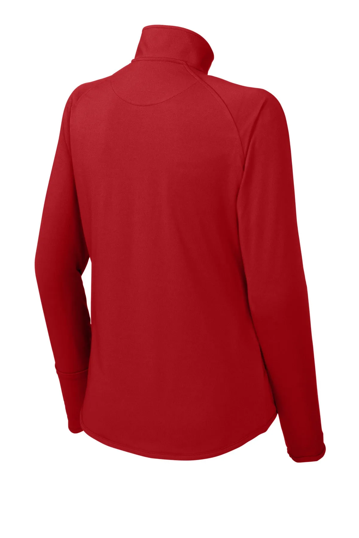 Sport-Tek Women's Sport-Wick Stretch 1/4-Zip Pullover. LST850 True Red