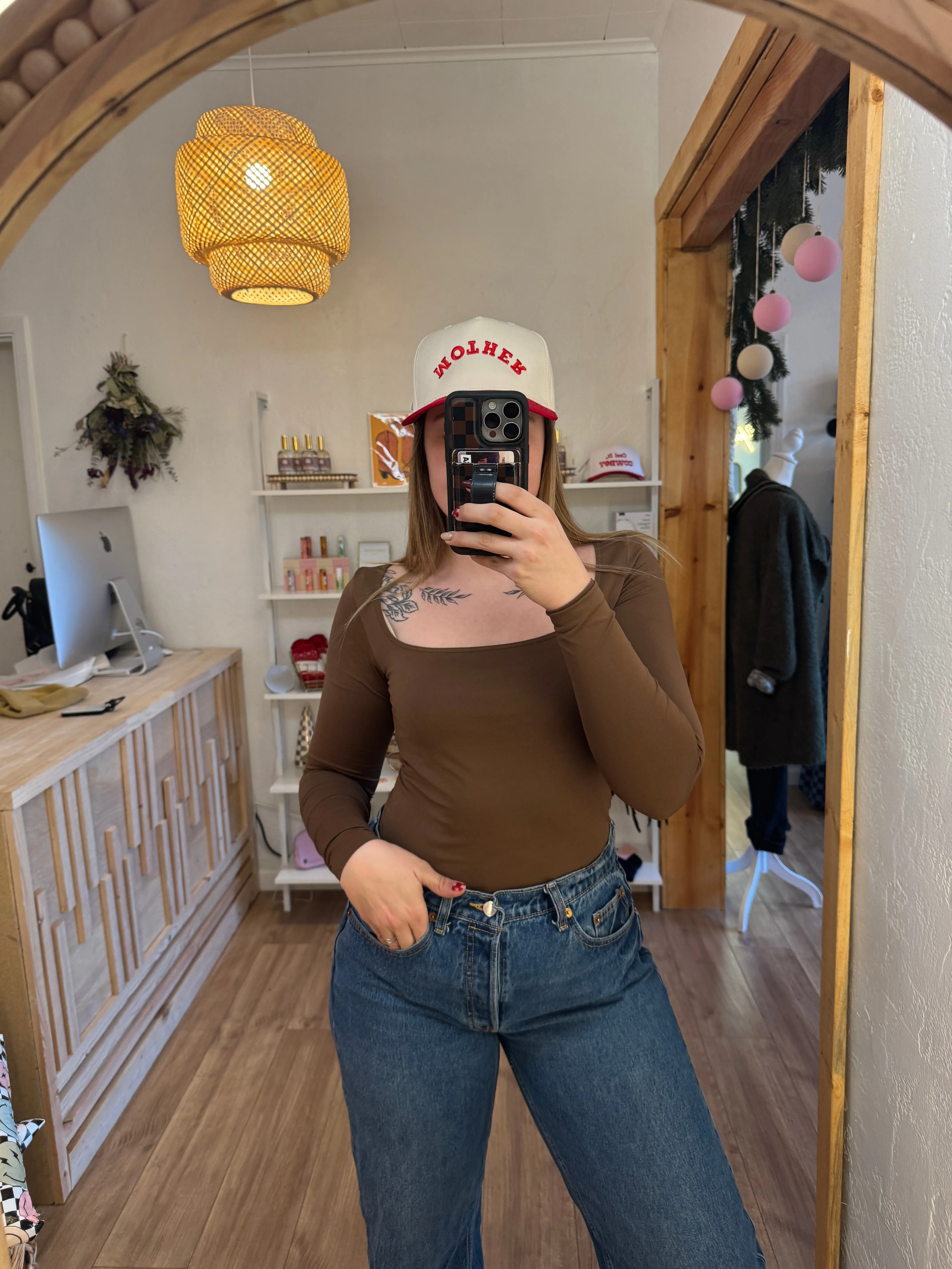 Square Neck Long Sleeve (Multiple Colors)