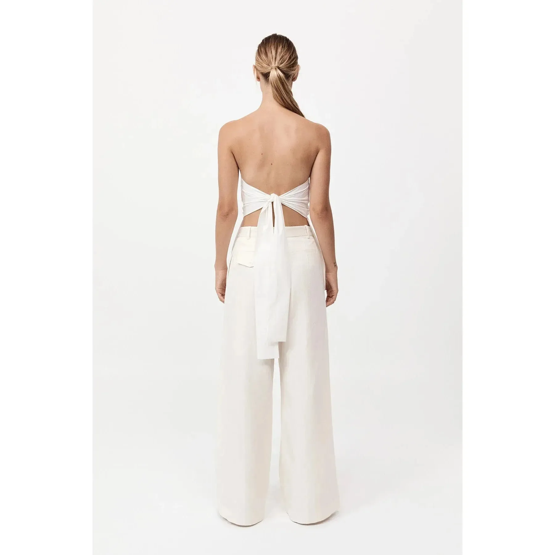 STRAPLESS TIE BACK TOP