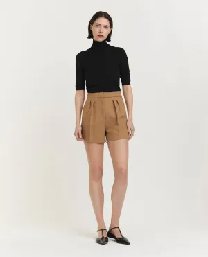 Stretch-wollen shorts