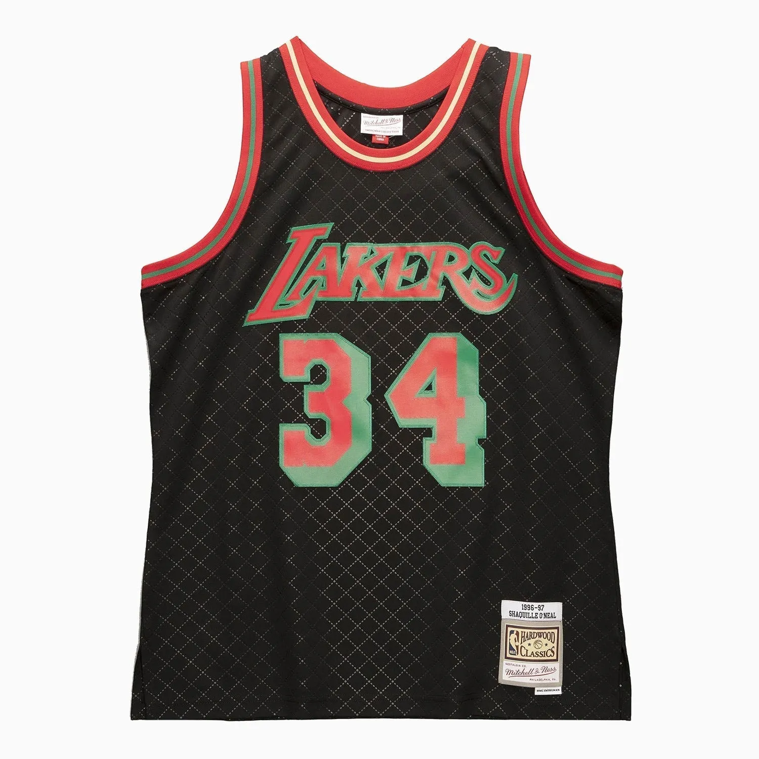 Swingman Shaquille O'Neal Los Angeles Lakers Neapolitan NBA 1996-97 Jersey
