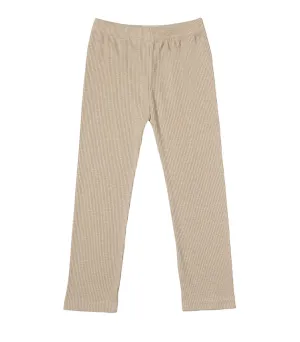 Tan Ribbed Leggings