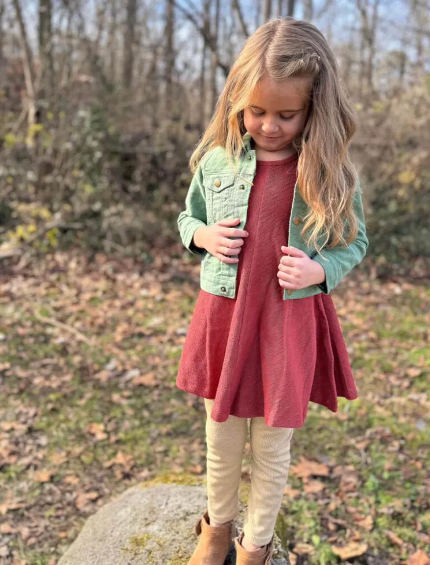 Tan Ribbed Leggings