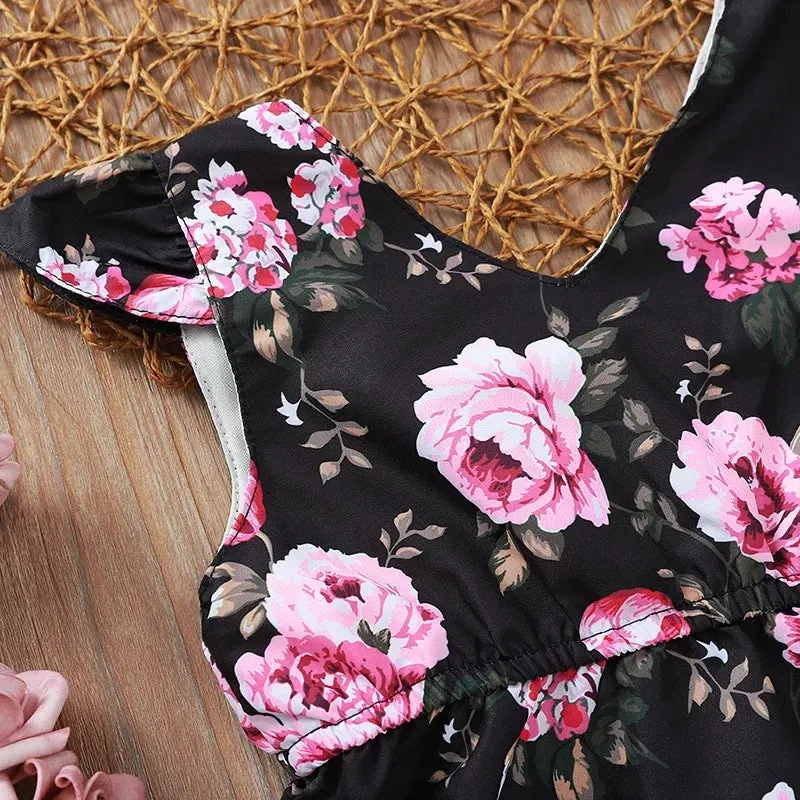 The Amani Black Ruffle Dress