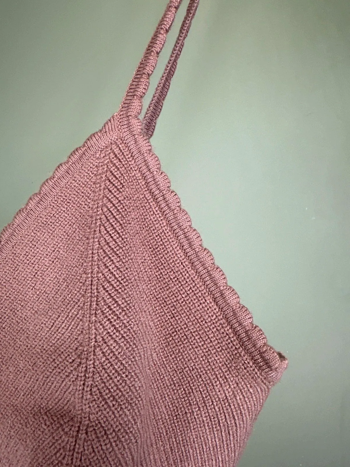 The Great Eros Brown Knit Crop Top UK M