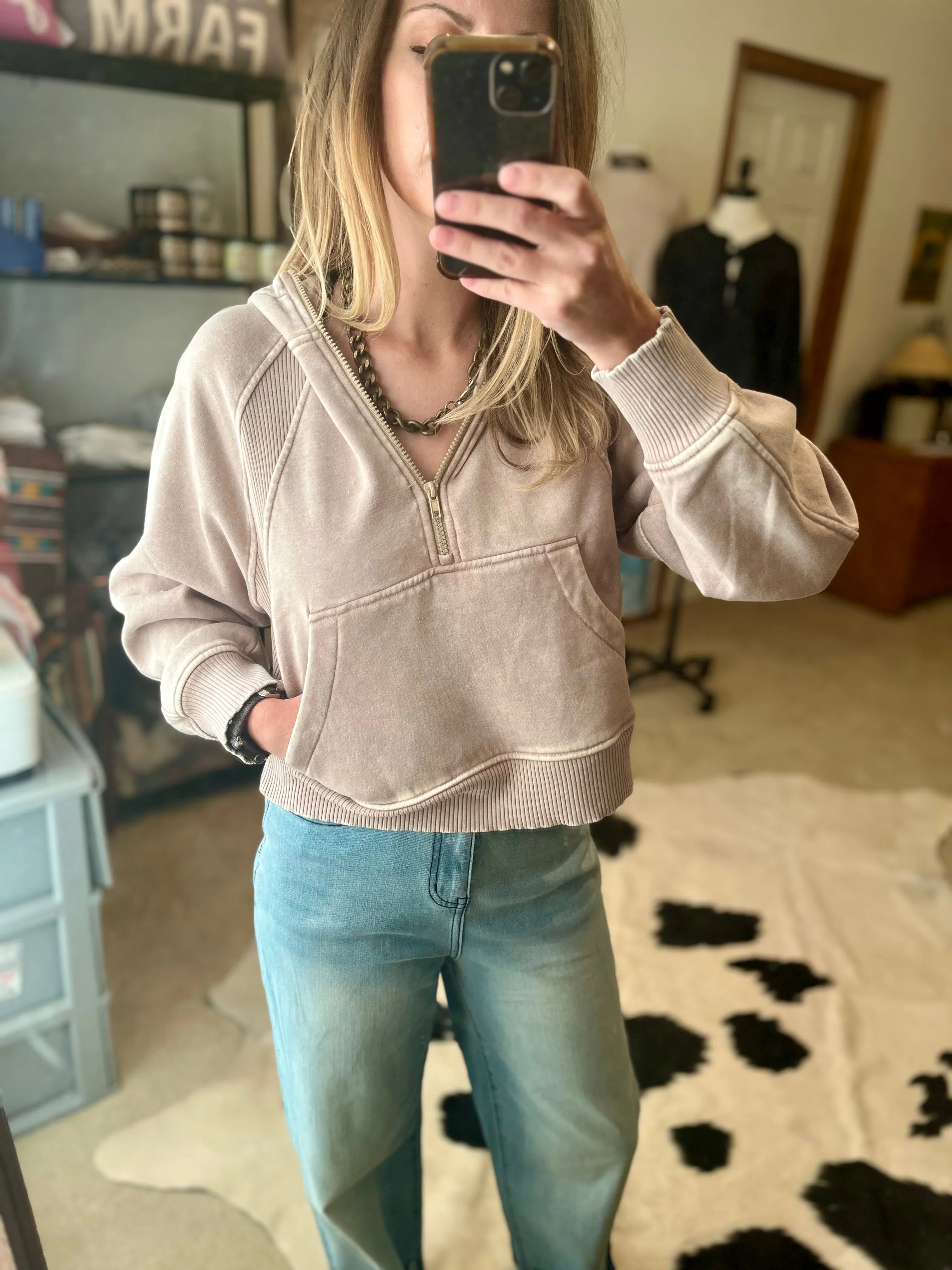 The Jessie Half Zip Hoodie